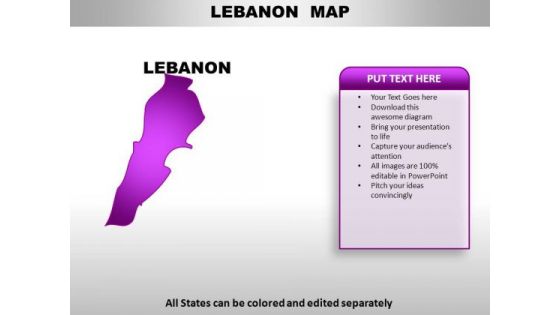 Lebanon PowerPoint Maps