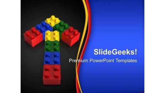 Lego Arrow Business PowerPoint Templates And PowerPoint Themes 0312