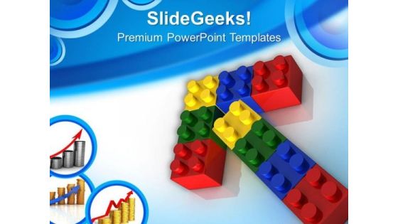 Lego Arrow Pointing Business Factors PowerPoint Templates Ppt Backgrounds For Slides 0313