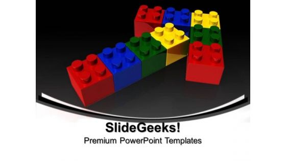 Lego Arrows Shapes PowerPoint Templates And PowerPoint Themes 0912