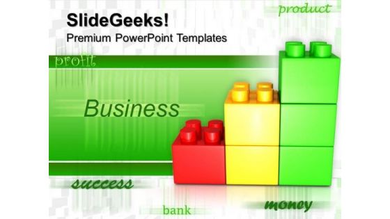 Lego Bar Graph Building Business PowerPoint Templates And PowerPoint Themes 0512