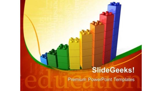 Lego Bar Graph Business PowerPoint Templates And PowerPoint Themes 0312