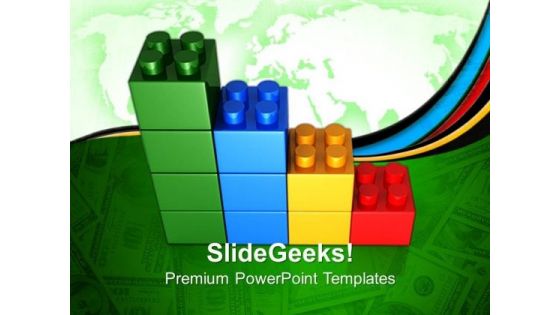 Lego Bar Graph Business PowerPoint Templates And PowerPoint Themes 0612