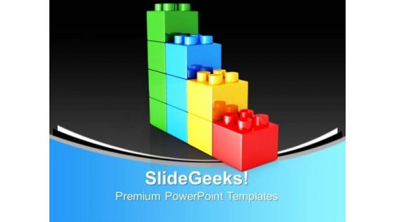 Lego Bar Graph Business PowerPoint Templates And PowerPoint Themes 0912