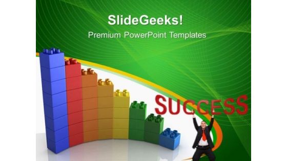 Lego Bar Graph Success PowerPoint Templates And PowerPoint Themes 0312