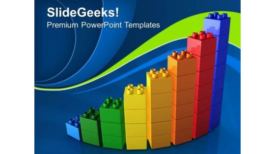 Lego Bar Graph Success PowerPoint Templates And PowerPoint Themes 0612