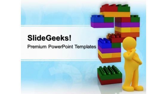 Lego Blocks Question Metaphor PowerPoint Templates And PowerPoint Themes 0512