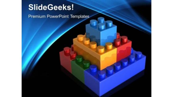 Lego Blocks Teamwork PowerPoint Templates And PowerPoint Themes 0512