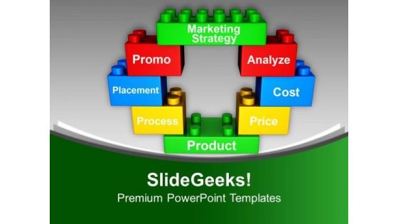 Lego Blocks To Represent Marketing Theme PowerPoint Templates Ppt Backgrounds For Slides 0613