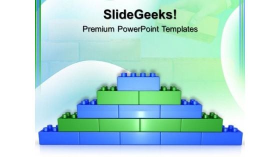 Lego Brick Wall Construction PowerPoint Templates And PowerPoint Themes 0512