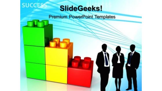 Lego Graph Business PowerPoint Templates And PowerPoint Themes 0312