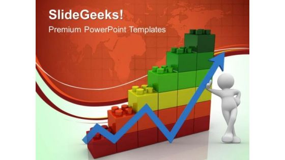 Lego Graph Business PowerPoint Templates And PowerPoint Themes 0412