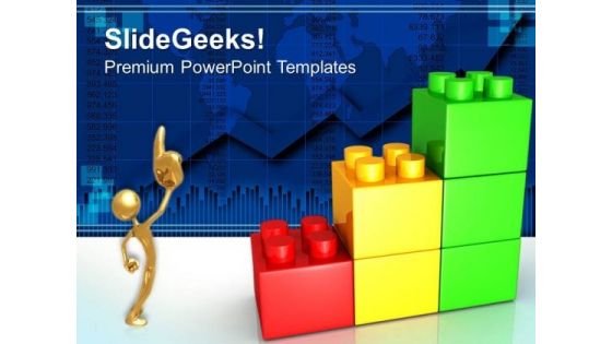 Lego Growth Chart Business PowerPoint Templates And PowerPoint Themes 0512