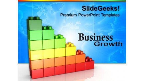 Lego Growth Graph Business PowerPoint Templates And PowerPoint Themes 0612 Lego Growth Graph Business PowerPoint Templates And PowerPoint Themes 0612