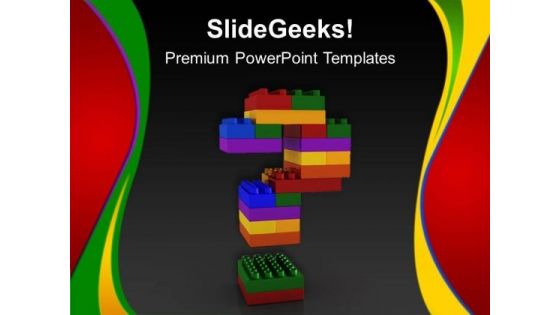 Lego Question Signs PowerPoint Templates And PowerPoint Themes 0512