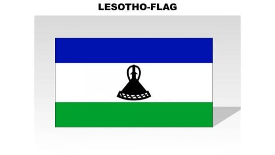 Lesotho Country PowerPoint Flags