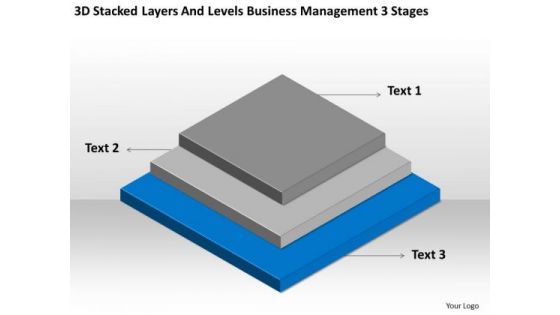 Levels Business Management 3 Stages Ppt Plan Outline Example PowerPoint Slides