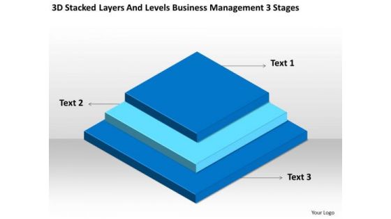 Levels Business Management 3 Stages Ppt Plan Template PowerPoint Templates