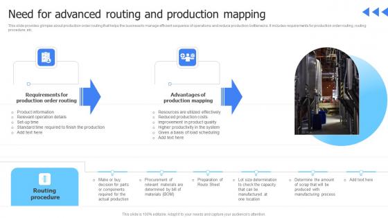 Leveraging Advanced Manufacturing Need For Advanced Routing And Production Diagrams Pdf