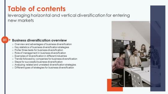 Leveraging Horizontal And Vertical Diversification Entering Table Of Contents Inspiration Pdf