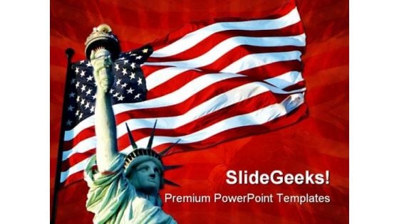 Liberty Symbol PowerPoint Template 1110