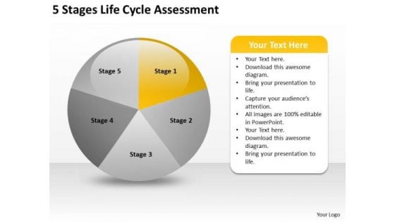 Life Cycle Assesment Examples Of Business Plans For Small PowerPoint Templates