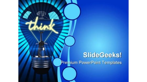 Light Bulb Business PowerPoint Templates And PowerPoint Backgrounds 0411 Light Bulb Business PowerPoint Templates And PowerPoint Backgrounds 0411