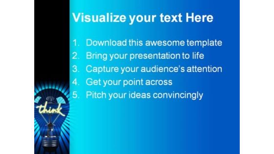 Light Bulb Business PowerPoint Themes And PowerPoint Slides 0411