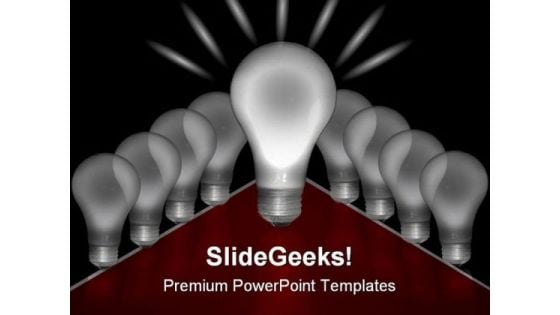 Light Bulbs Business PowerPoint Templates And PowerPoint Backgrounds 0211