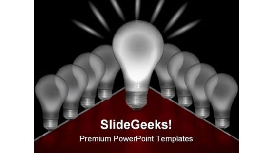 Light Bulbs Business PowerPoint Themes And PowerPoint Slides 0211