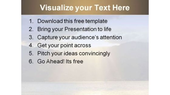 Beautiful Sunrise PowerPoint Template