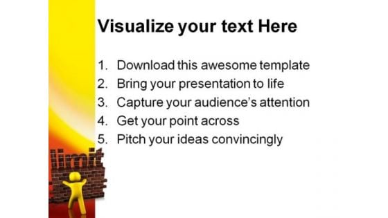 Limit Metaphor PowerPoint Themes And PowerPoint Slides 0411