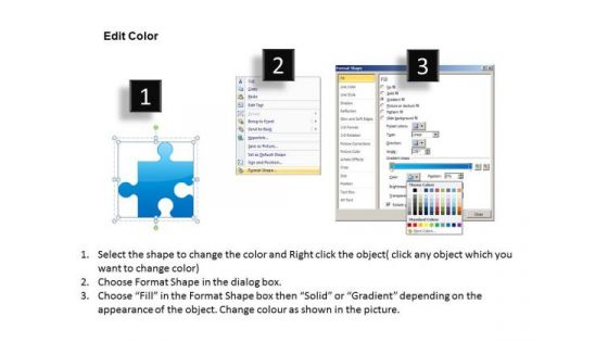 Line Of Jigsaws PowerPoint Slides And Editable Ppt Templates