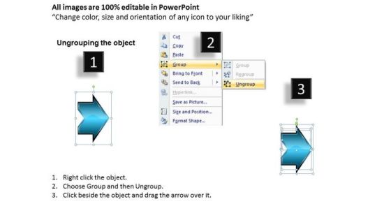 Linear Description Arrow 7 Stages Process Flow Documentation PowerPoint Templates Slide02