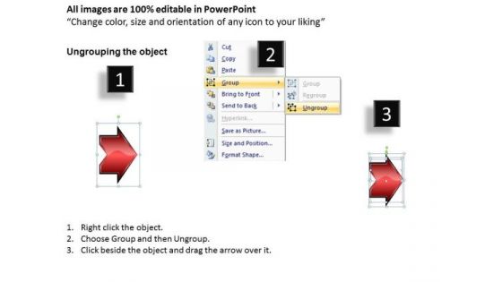 Linear Flow Arrow 4 Stages Online Flowchart Maker PowerPoint Slides
