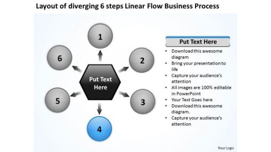 Linear Flow World Business PowerPoint Templates Process Gear