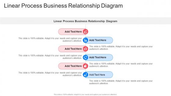 Linear Process Business Relationship Diagram In Powerpoint And Google Slides Cpb