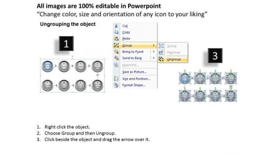 Linear Process Flow Diagram PowerPoint Slides Ppt Templates