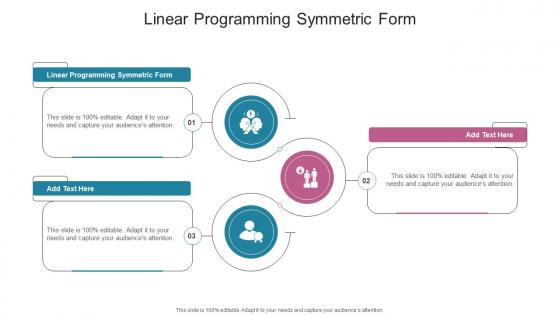 Linear Programming Symmetric Form In Powerpoint And Google Slides Cpb