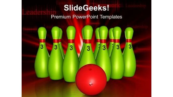 Lined Up Pins Targets PowerPoint Templates And PowerPoint Themes 0612