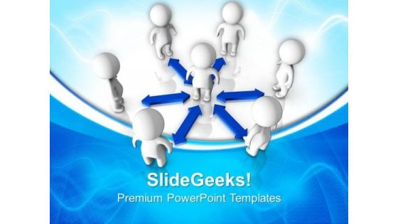 Linked People Communication PowerPoint Templates And PowerPoint Themes 0812