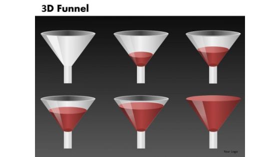 Liquid Funnel Diagram For Ppt Presentations