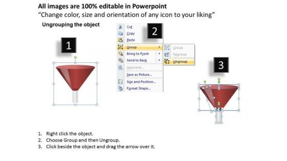 Liquid Funnel Diagram For Ppt Presentations