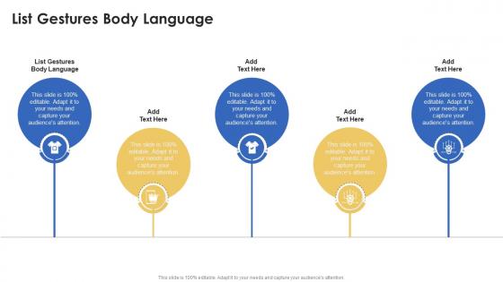List Gestures Body Language In Powerpoint And Google Slides Cpb