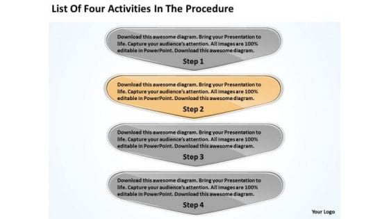 List Of Four Activities In The Procedure Web Design Business Plan PowerPoint Slides List Of Four Activities In The Procedure Web Design Business Plan PowerPoint Slides