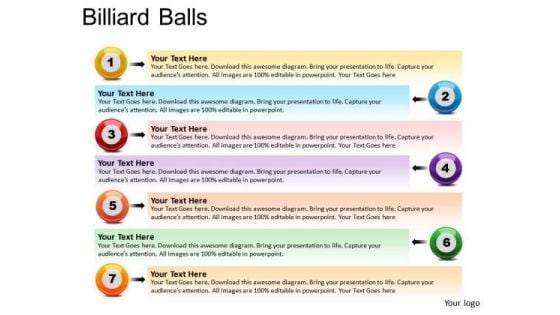 List Text Billiard Balls PowerPoint Slides And Ppt Diagram Templates