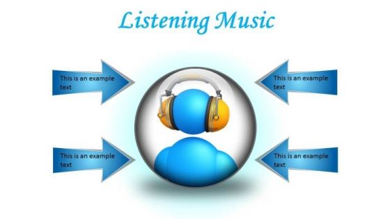 Listen Music Entertainment PowerPoint Presentation Slides C