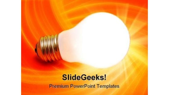 Lit Bulb Business PowerPoint Templates And PowerPoint Backgrounds 0211