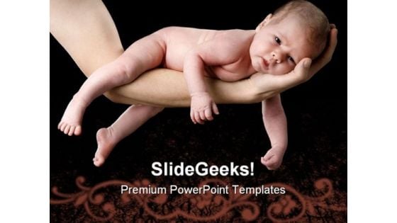 Little Baby Family PowerPoint Themes And PowerPoint Slides 0411