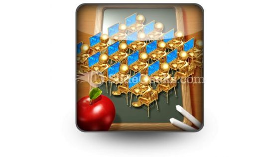 Little Golden Students PowerPoint Icon S